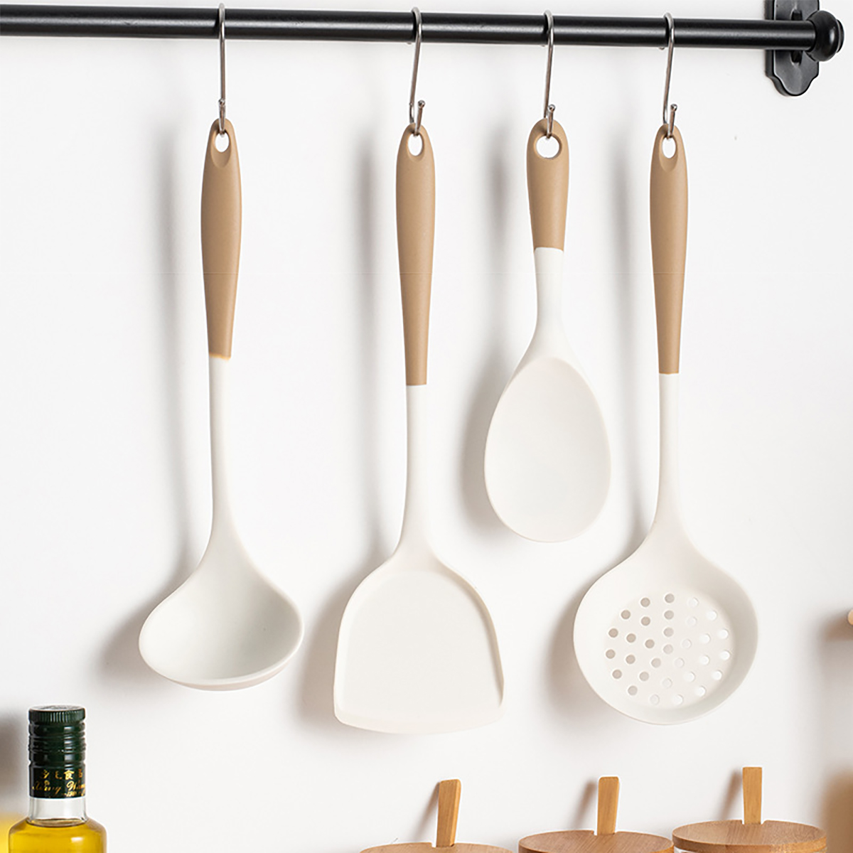 Home Cooking Services - Ensemble d'ustensiles en silicone F2, 4