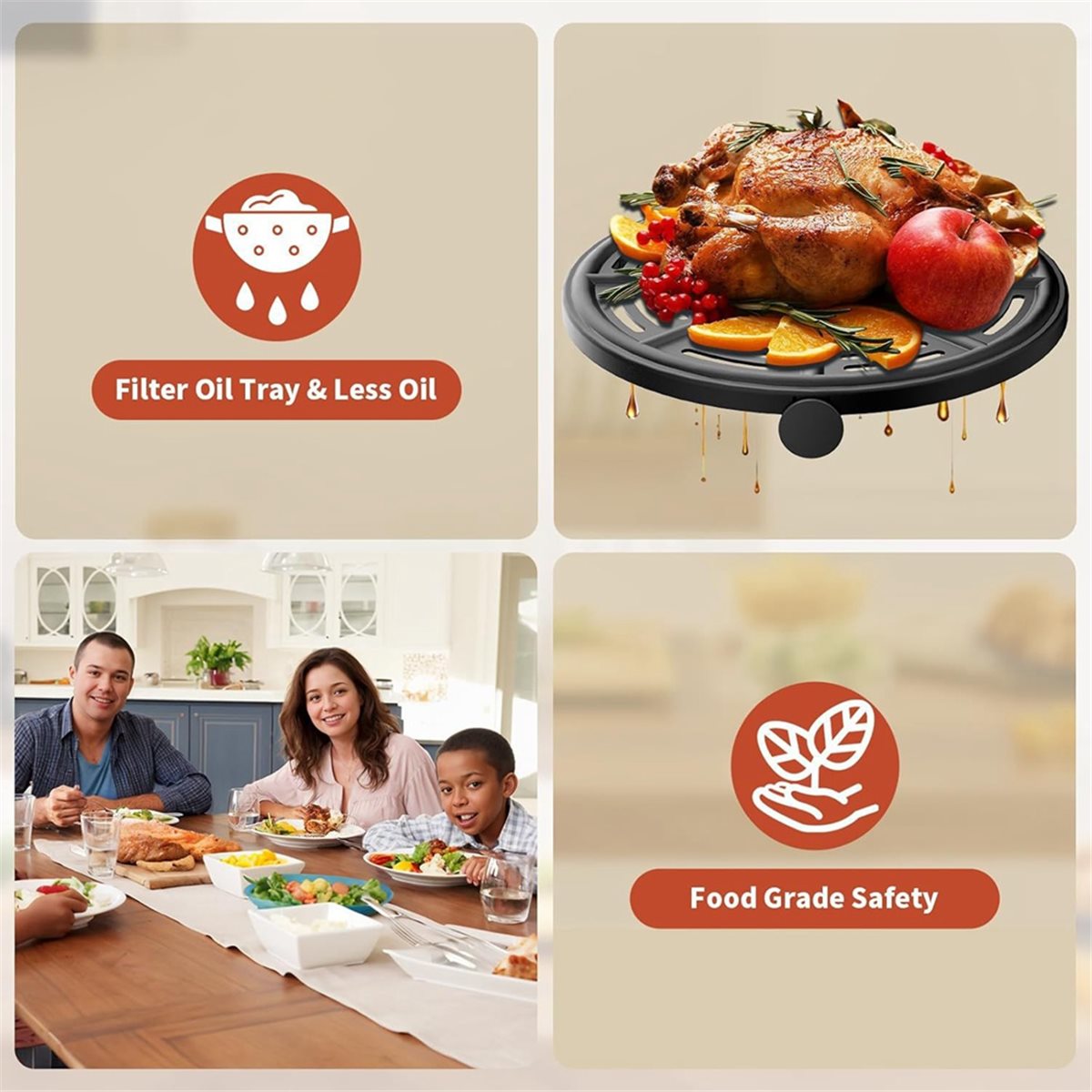 Ninja Air Fryer Af101 - Plateau de remplacement AS62 pour friteuse